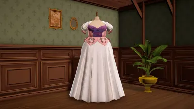 Dressmaker の店内でドレスフォームに飾られたピンクのペプラムドレス